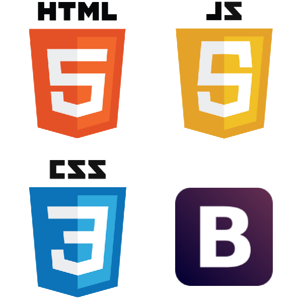 HTML, CSS, JS, Bootstrap